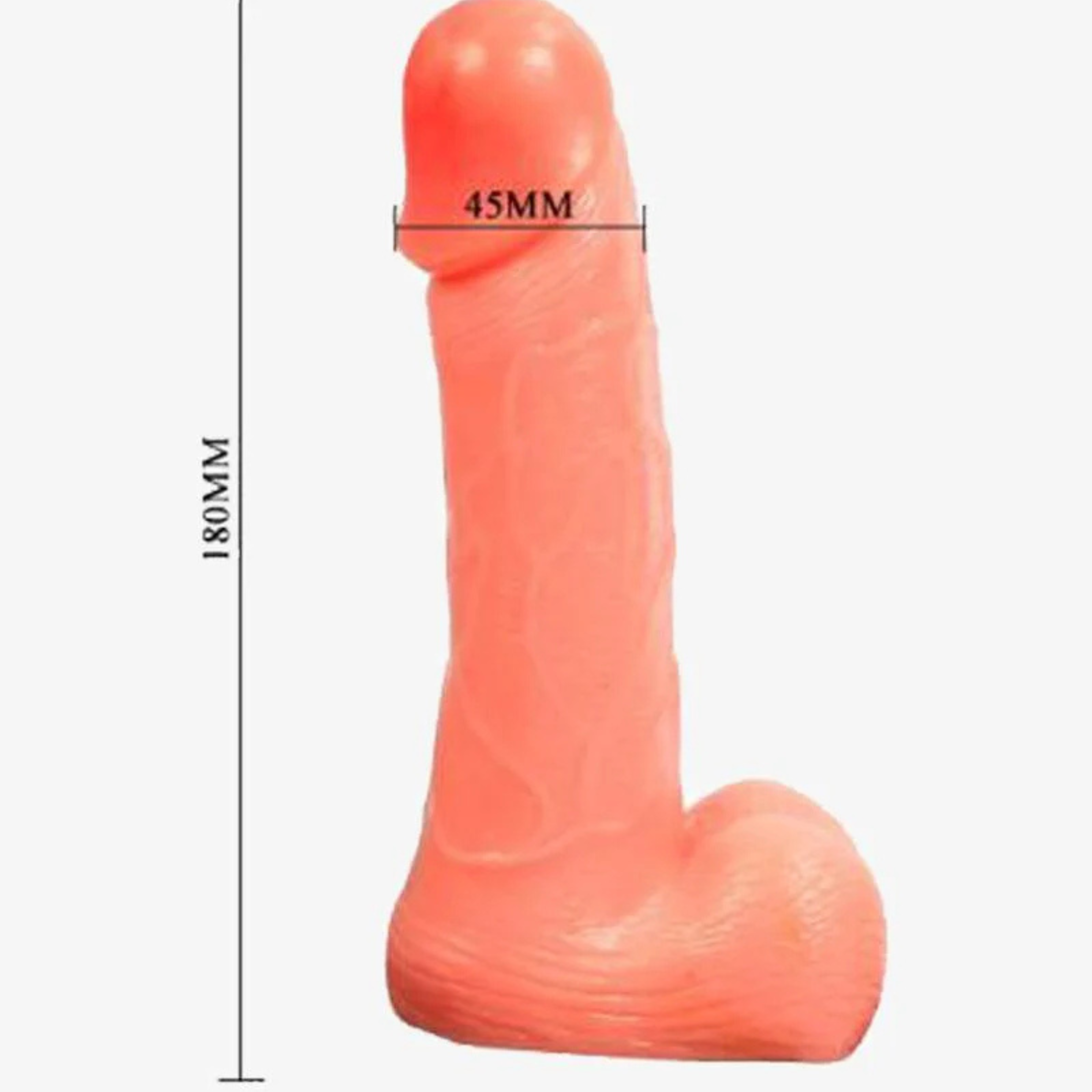 Solid Strap On Dildo With Balls for Lesbian